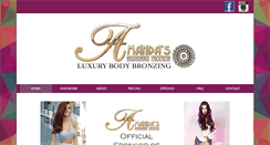 Desktop Screenshot of amandasairbrushtanning.com