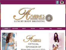 Tablet Screenshot of amandasairbrushtanning.com